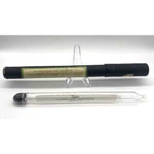 Vintage Taylor Floating Dairy Thermometer Made in USA 8.75" Long Original Glass